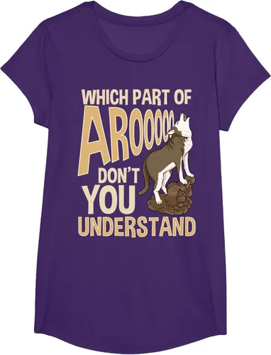 Vista 15 de What Part Of Aroooo Don't You Understand Husky - Camiseta para perro, Negro, S