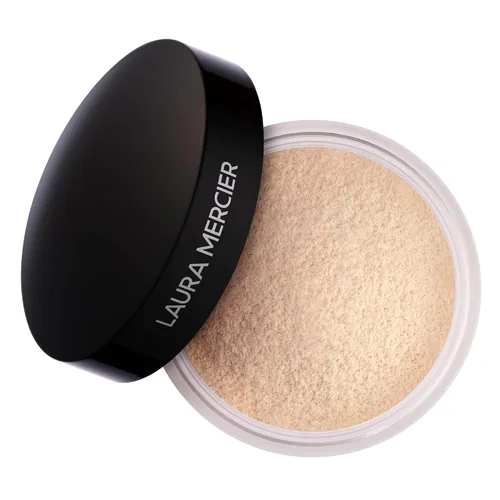 Vista 13 de Laura Mercier Polvo de ajuste suelto translúcido, control de brillo las 24 horas, acabado mate suave, impregnado con vitaminas C+ E, uso duradero