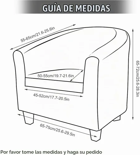 Vista 6 de MIFXIN Funda para Silla de Bañera de 2 Piezas de Terciopelo Tipo Barril Club con Funda de Cojín Elástica Suave Lavable Protector de Muebles de Beige