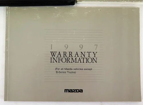 Vista 4 de 1997 Mazda 626 Owners Manual