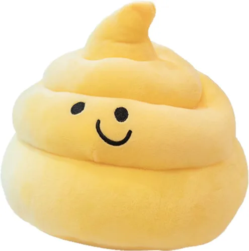 Vista 7 de Encantadora caca de simulación de peluche, regalos de parodia, almohada decorativa divertida 3D (10 pulgadas, marrón)