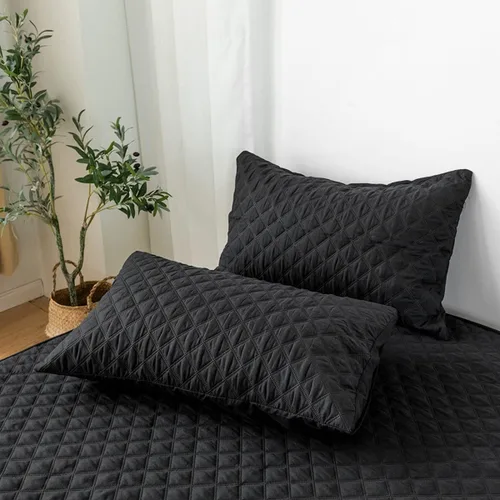 Vista 7 de jejeloiu Protector de colchón acolchado negro, 100% impermeable, transpirable, tamaño individual, protector de colchón de 14 pulgadas de profundidad