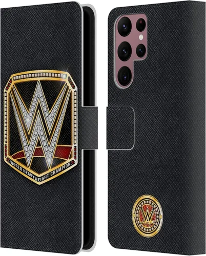 Vista 28 de Head Case Designs Officially Licensed WWE Cruiserweight Champion Title Belts Leather Wallet Case Compatible with Samsung Galaxy A07 4G Campeón