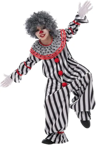 Vista 2 de Snailify Disfraz de payaso para niño, Halloween, carnaval, fiesta, terror, cosplay