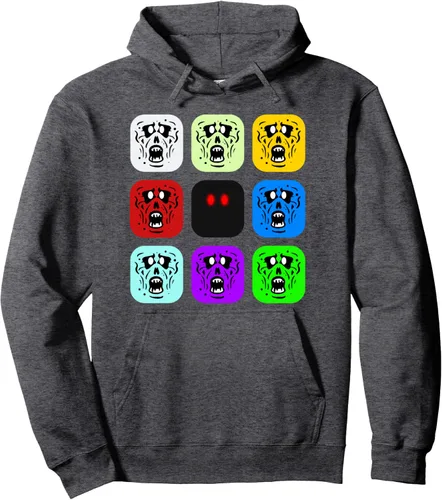 Vista 5 de Sudadera con capucha Zombie Rush Zombies, Negro, S