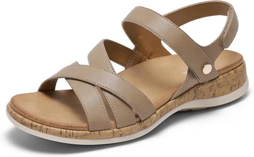 Vista 8 de Littleplum Sandalias ortopédicas para mujer con soporte de arco, cómodas sandalias planas, elegantes zapatos ortopédicos de verano para caminar