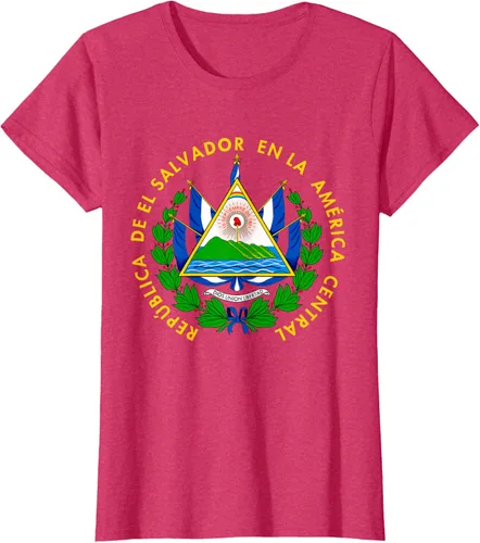 Vista 11 de Camiseta con diseño de emblema de la bandera de El Salvador