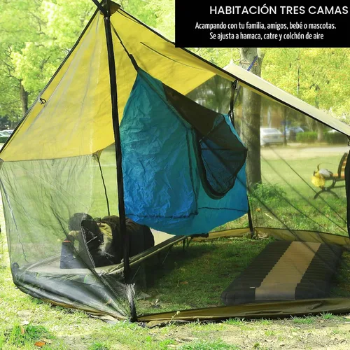 Vista 4 de Preself Screen House for Hammock Canoe Picnics Backyards Backpacking Camping Beach in Summer