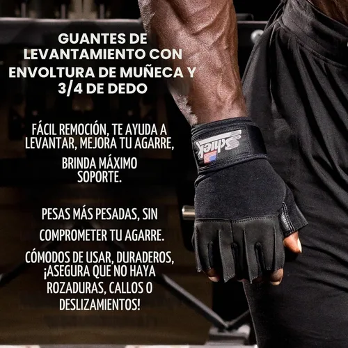 Vista 5 de Guantes de elevación Schiek 540 Platinum - ¡Garantía de un año!