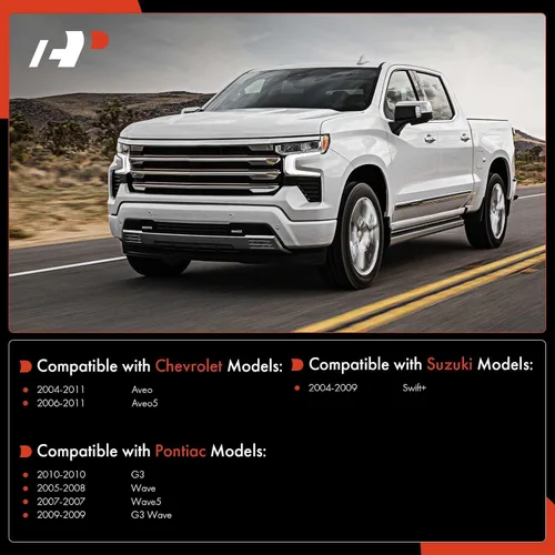 Vista 2 de A-Premium Juego de 8 piezas de suspensión delantera, rótula inferior interior y exterior, barra estabilizadora, compatible con 2004-2011 – Chevy