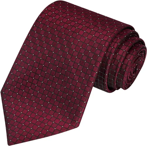 Vista 13 de KissTies Mens Checkered Tie Set Solid Color Festive Necktie + Pocket Square