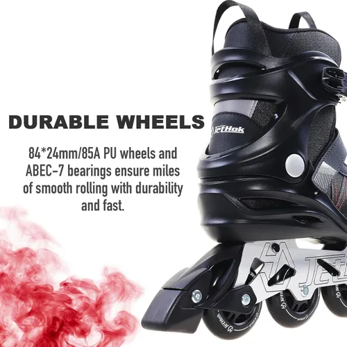 Vista 4 de Patines en línea Advantage Pro para mujer y hombre, patines en línea de fitness para adultos, patines en línea profesionales de aluminio