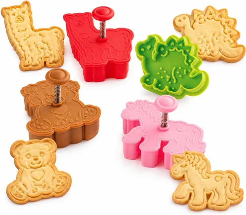 Vista 11 de Cortadores de galletas Animal Cracker de Mrs. Anderson's Baking, libres de BPA, juego de 4