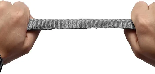 Vista 5 de 2 bandas elásticas de ejercicio para rueda abdominal de 19.7 pulgadas, cuerdas de rodillo abdominal, cuerdas de resistencia al ejercicio, correas