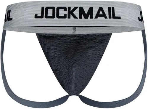Vista 4 de JOCKMAIL Jockstrap Athletic Supporter Ropa interior Gimnasio Entrenamiento Correa Breve Hombres Tanga