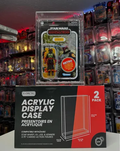 Vista 5 de EVORETRO Estuche Protector de Exhibición de Figuras de Acción Compatible con Star Wars, Marvel Legends, Figuras de Acción con Tarjeta GI-Joe de 3.75