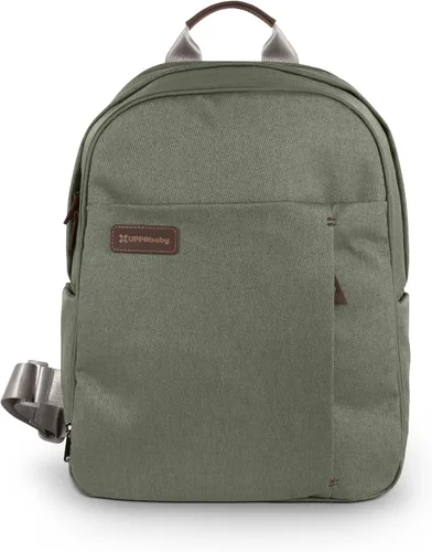 Vista 18 de UPPAbaby Mochila cambiador - Bolsillo para botella y portátil, funda para carrito - Ada Ada-sand Melange Cuero Castaño