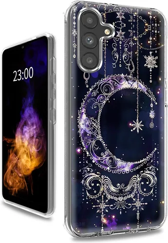 Vista 28 de Funda transparente para Samsung A15 5G de 6.5 pulgadas, doble capa protectora a prueba de golpes de PC transparente de silicona suave
