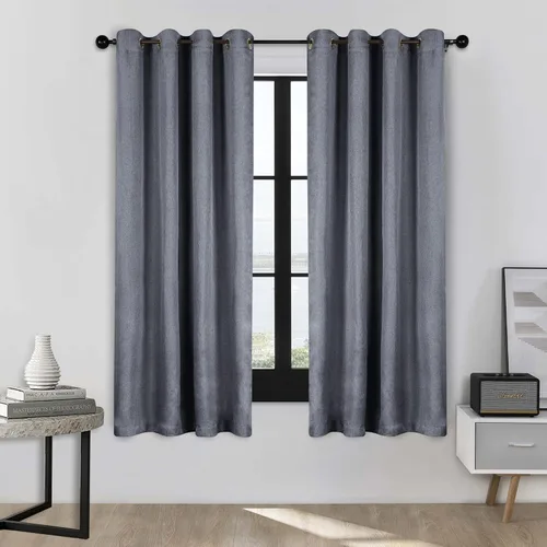 Vista 75 de Superior Linen Semi Blackout Curtains, Room Darkening, Bedroom, Drapes, Kitchen, Living Room Window Accents, Sun Blocking, Grommet Header, Classic