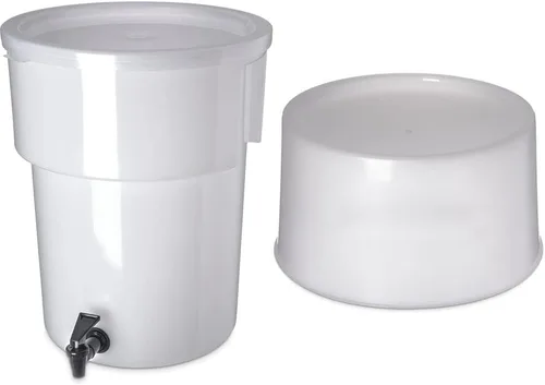 Vista 11 de Carlisle FoodService Products Dispensador redondo de bebidas Dispensador de bebidas con espita para catering, plástico, 3 galones, transparente
