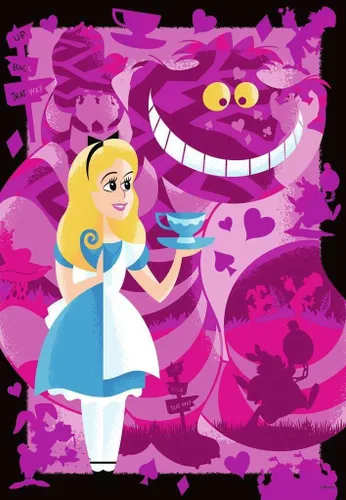 Vista 3 de Ravensburger - Rompecabezas de coleccionista de Disney para adultos y niños - 300 piezas - Alice - A partir de 8 años - Calidad premium fabricado