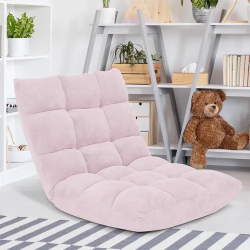 Vista 13 de Silla de piso de espuma viscoelástica con soporte de respaldo ajustable de 14 posiciones