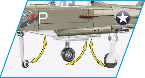 Vista 7 de COBI Colección histórica WWII Bell® P-39D AIRACOBRA® Aircraft
