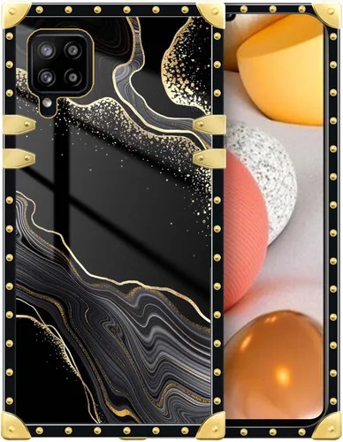 Vista 41 de Funda compatible con Samsung Galaxy A03S 4G, TPU suave de lujo y parte trasera de policarbonato duro para niñas y mujeres, funda protectora a prueba