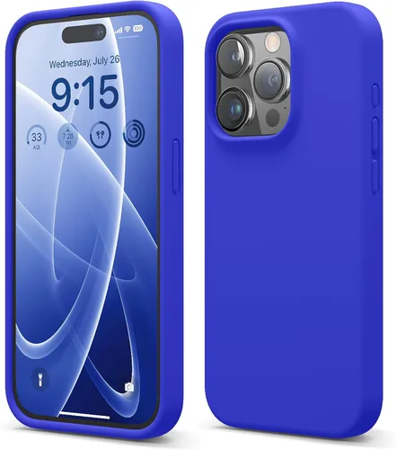 Vista 24 de elago Compatible con Funda para iPhone 15 Pro, funda de silicona líquida, funda protectora de cuerpo completo, a prueba de golpes, funda delgada
