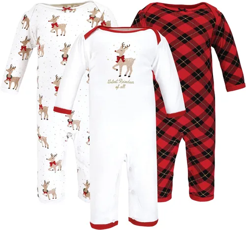 Vista 55 de Hudson Baby - Overol unisex de algodón para bebé Manzana