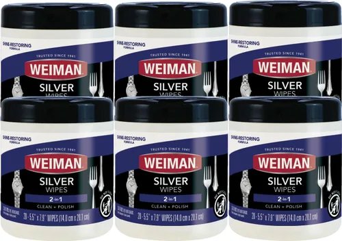 Vista 9 de Toallitas Weiman de oro y diamante 3 en 1 - El limpiador de joyería premium, elimina el deslustre y la suciedad, restaura y protege el brillo