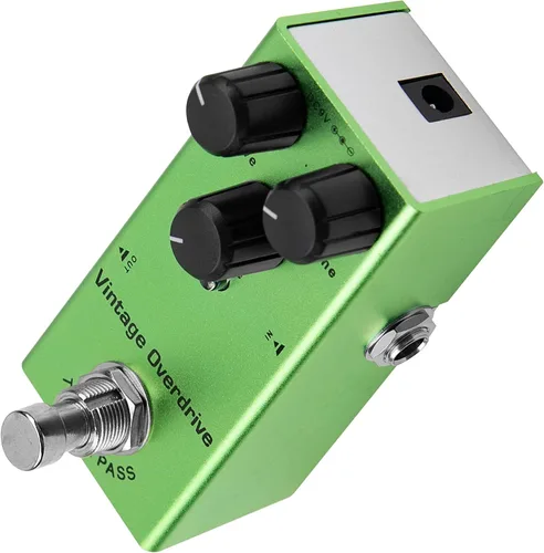 Vista 15 de Mini pedal de efectos de guitarra eléctrica, carcasa de metal, adaptador de CC de 9 V, True Bypass para kit de guitarra eléctrica múltiple