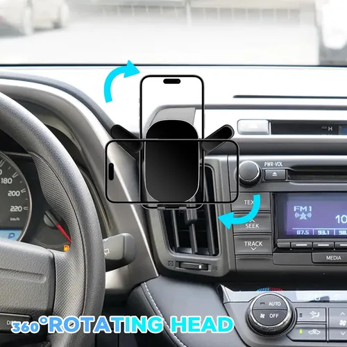Vista 3 de B&DOG XSIN Soporte de teléfono de coche compatible con RAV4 (Negro-C)