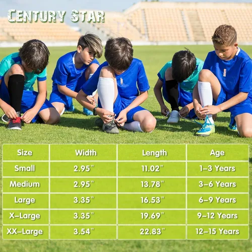 Vista 6 de Century Star Calcetines de fútbol para niños pequeños, calcetines de baloncesto y béisbol para niñas, calcetines altos hasta la rodilla para jóvenes