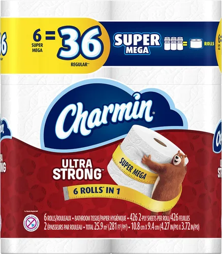 Vista 10 de Rollos dobles de papel higiénico ultra fuerte Charmin - 18