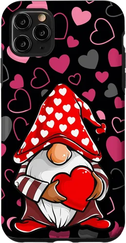 Vista 13 de Cute Gnome Valentine Heart Pattern Cozy Love Design Case for iPhone 17