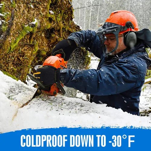 Vista 4 de Insulated Synthetic Leather Winter Work Gloves - 3M Thinsulate, Fleece-Lined, Water-Resistant