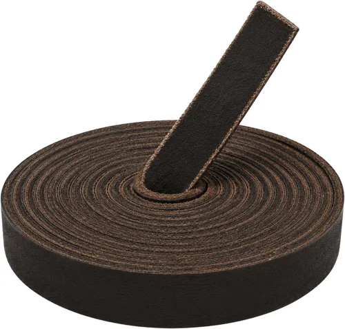 Vista 9 de TOFL Correa de cuero auténtico, tira de cuero de vaca de grano superior Beige