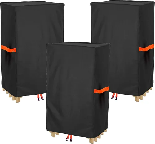 Vista 7 de Funda plegable para silla, bolsa de almacenamiento impermeable – Resistente tela Oxford 420D protector de silla con asas, se adapta a sillas