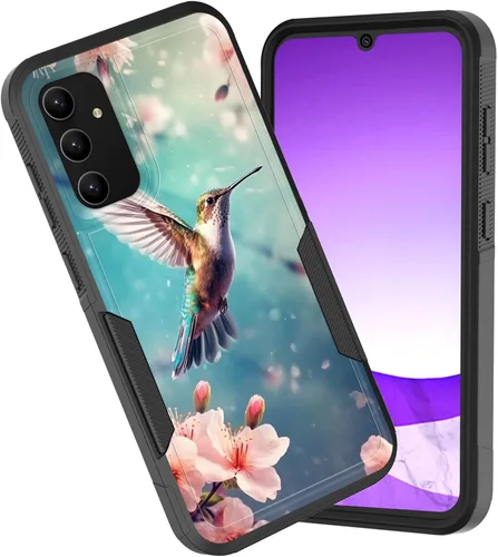 Vista 73 de Funda para Galaxy A15 5G, doble capa híbrida resistente a prueba de golpes, policarbonato duro, silicona suave, TPU, funda protectora para Samsung