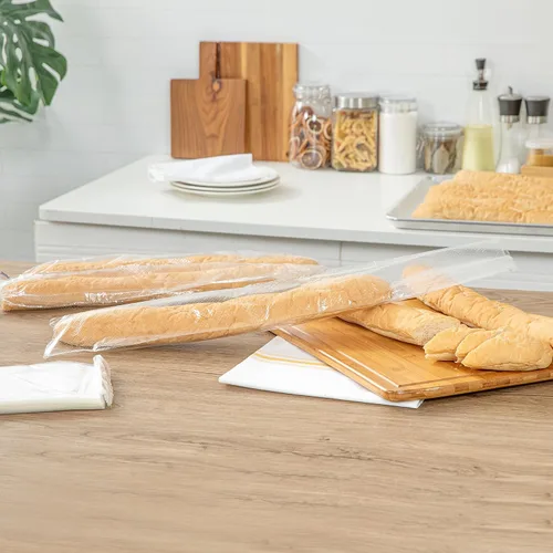 Vista 7 de Restaurantware - Bolsa de pan de plástico transparente, 28 x 6 pulgadas, paquete de 250