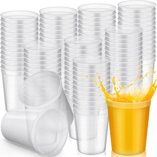 Vista 20 de Yungyan Paquete de 12 vasos de plástico reutilizables de 16 onzas, 4