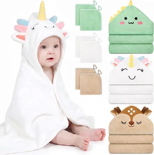 Vista 10 de Juego de 12 toallas de baño para bebés y niños pequeños