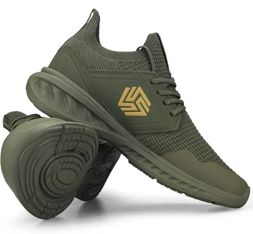 Vista 4 de Giniros Mens Running Shoes Slip On Walking Shoes Non Slip Work Shoes Comfy Breathable Lightweight Fashion Tennis Gym Sneakers