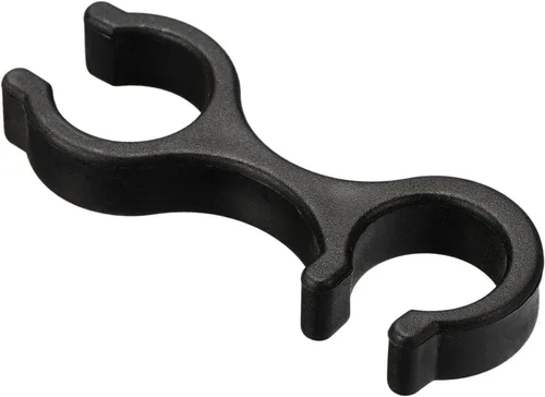 Vista 4 de M METERXITY Paquete de 6 clips para bastón de trekking, puntas de bastón de senderismo, conector de hebilla de doble barra, se aplican a senderismo