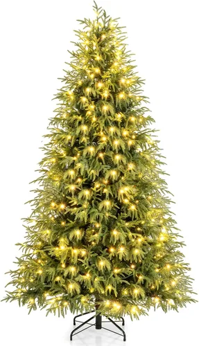 Vista 36 de GOFLAME Árbol de Navidad preiluminado de 7.5 pies con control remoto 3-Verde