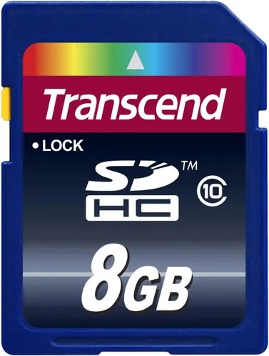 Vista 6 de Transcend clase 10 tarjeta de memoria flash SDHC de 8 GB, Azul