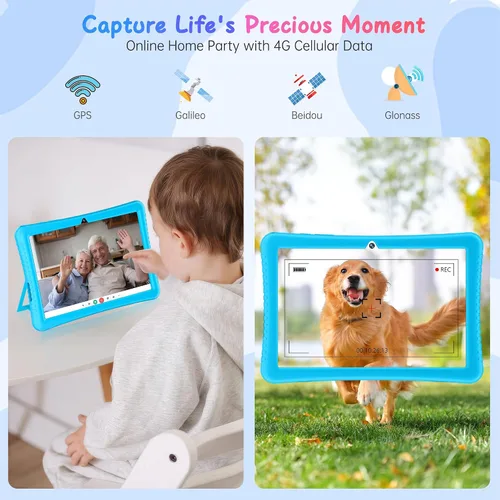Vista 6 de HAOVM Tablet 10 pulgadas Android 14, 4G SIM desbloqueado, tableta infantil con ranura para tarjeta SIM, pantalla táctil IPS, procesador rápido