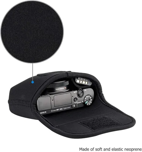 Vista 3 de JJC Funda de Bolso Compacta para Canon G7X G9X SX620 Sony ZV-1 II ZV1 ZV-1F ZV1F RX100 VII VI VA IV Olympus TG-7 TG-6 TG-5 TG-4 Fuji XP140 XP130