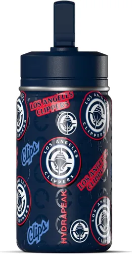 Vista 26 de Hydrapeak x NBA Botella de agua mini de 14 onzas oficialmente licenciada de los Atlanta Hawks para niños con tapa con popote y asa, reutilizable